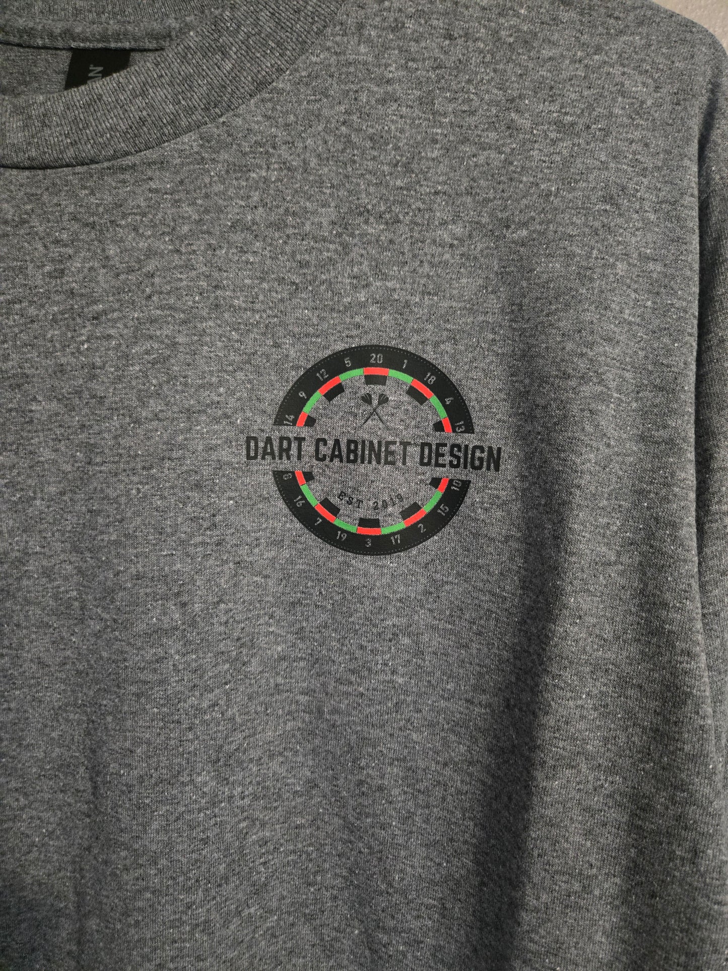 Dart Cabinet Design Long Sleeve Shirt | Gildan G540 Graphite Heather