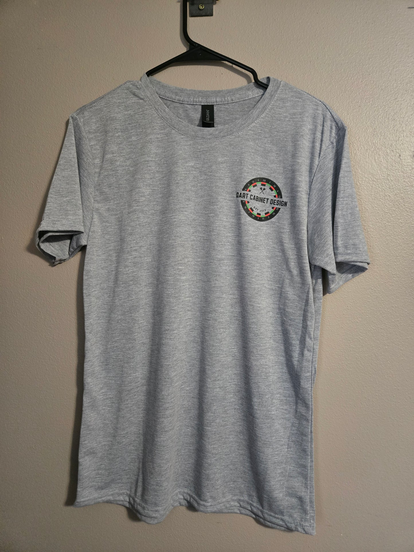 Dart Cabinet Design Performance T-Shirt | Gildan G420 Unisex Sport Gray
