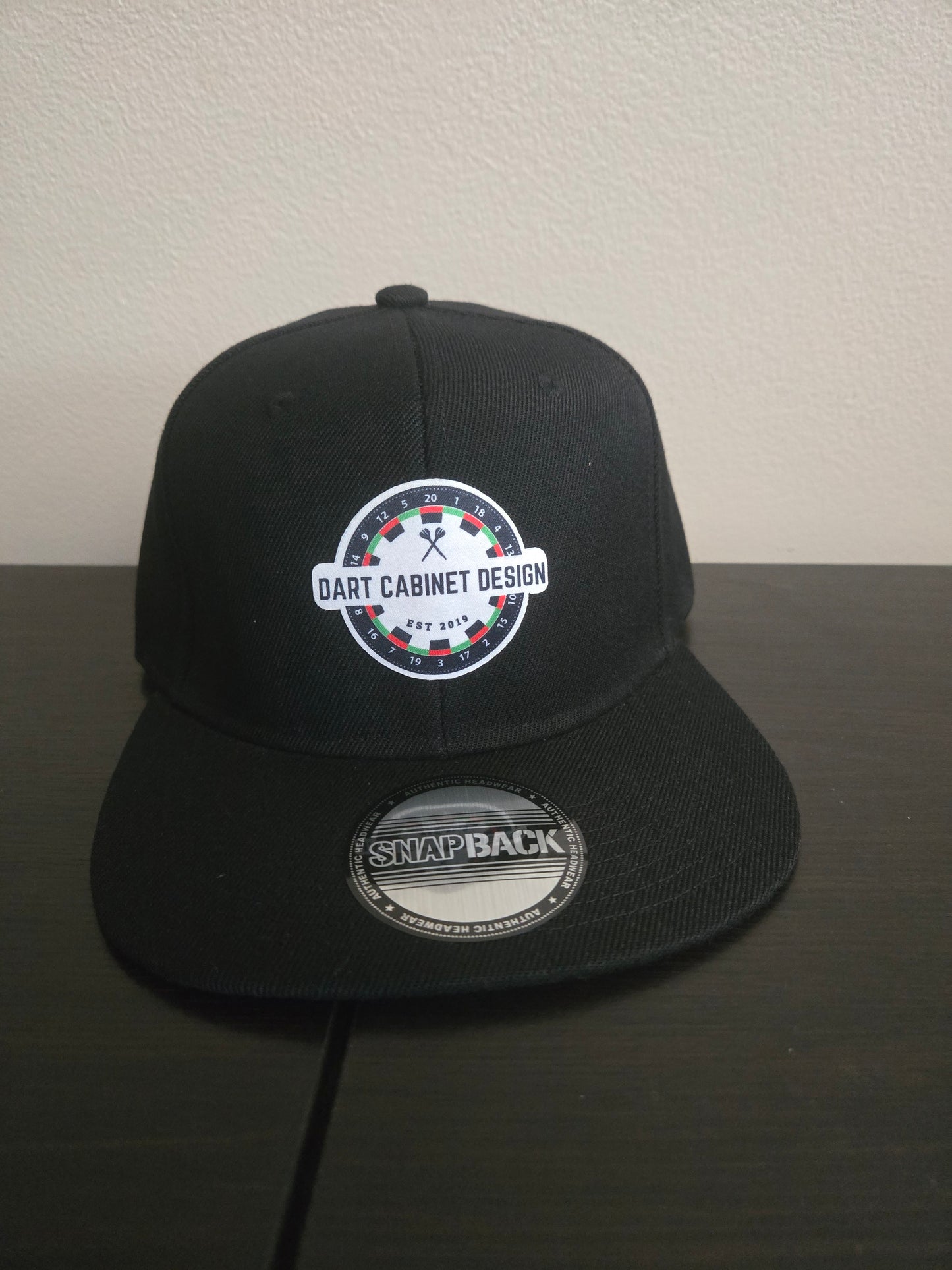 Dart Cabinet Design Snapback Hat – Black Flat Brim Adjustable Cap