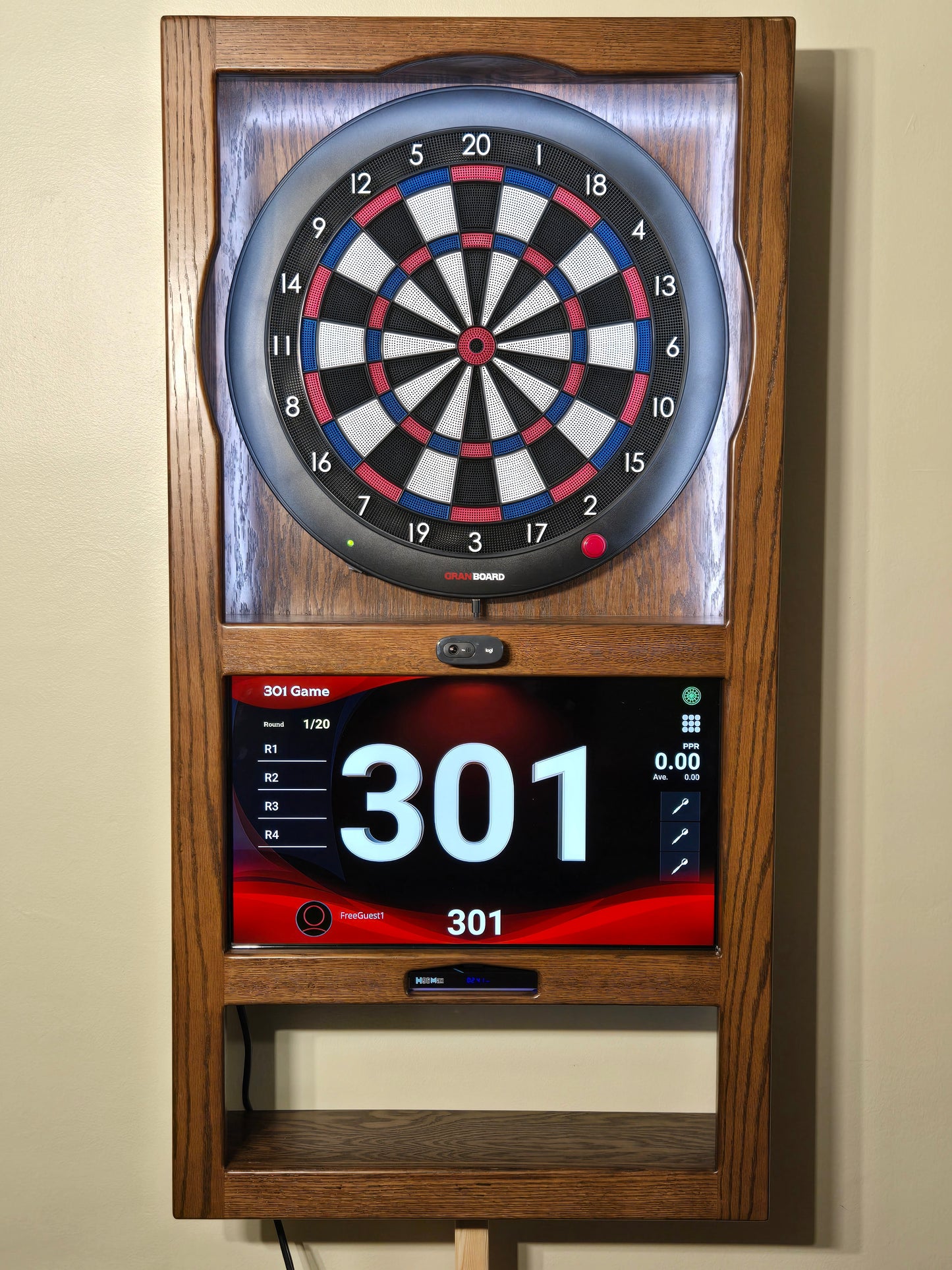 dart cabinet, alpha, dart board, granboard, custom made dart board