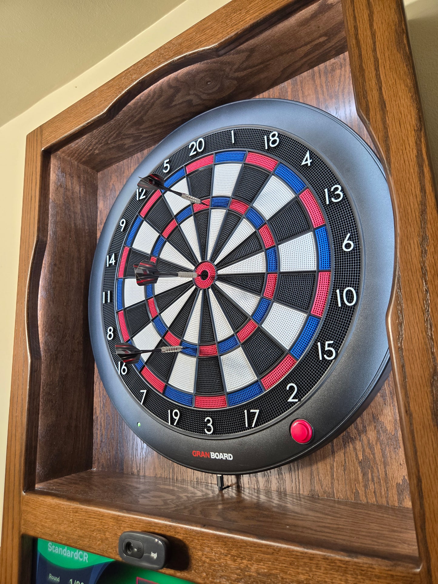 dart cabinet, alpha, dart board, granboard, custom made dart board