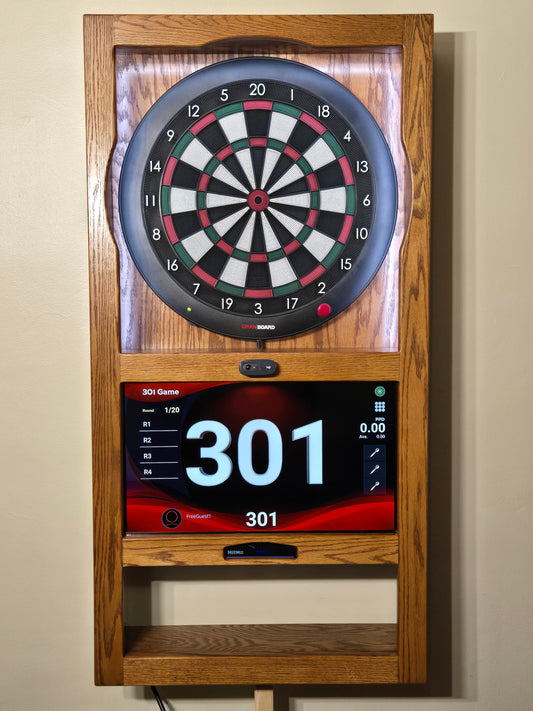 dart cabinet, alpha, dart board, granboard, custom made dart board