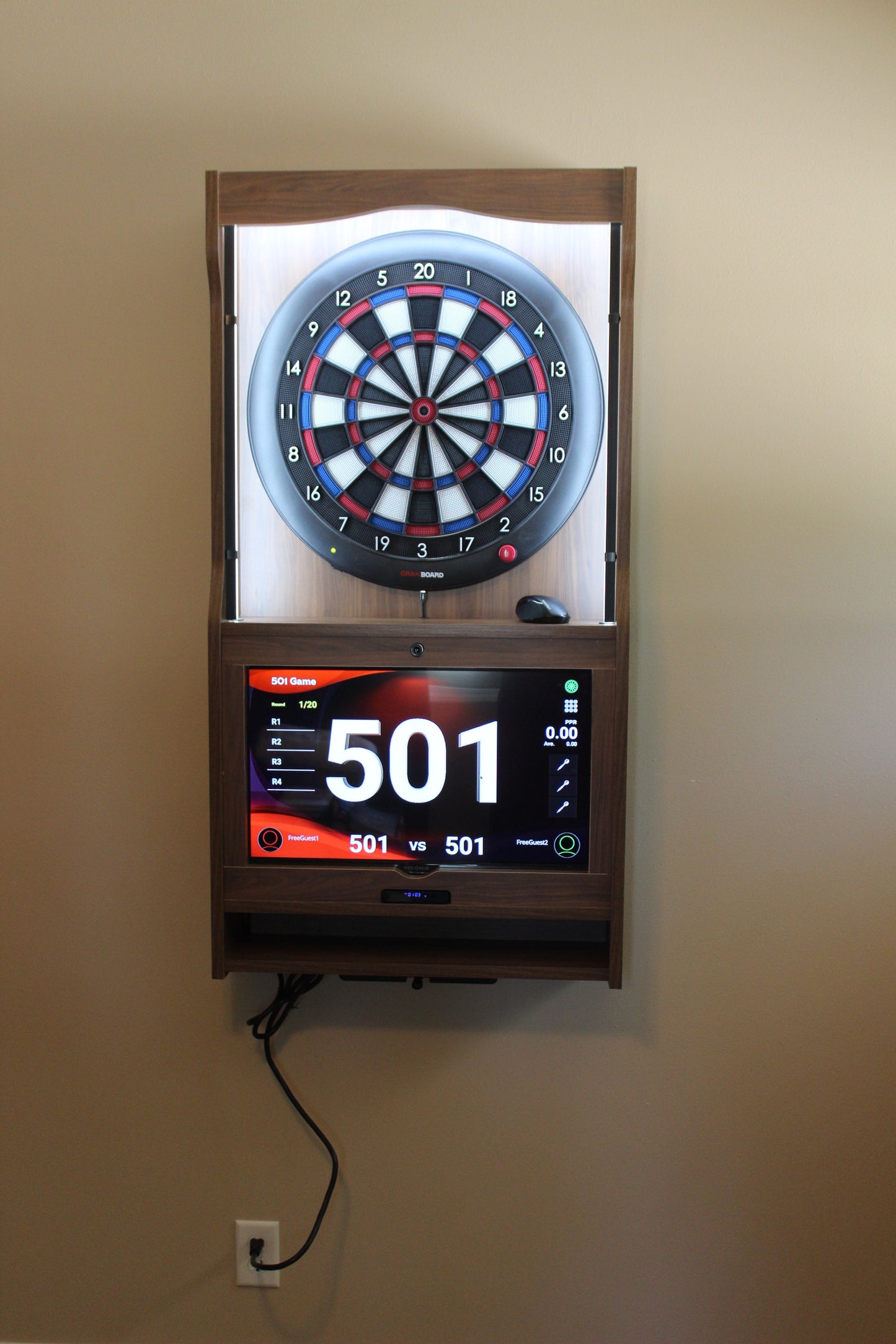 Rebel Dart Board Cabinet