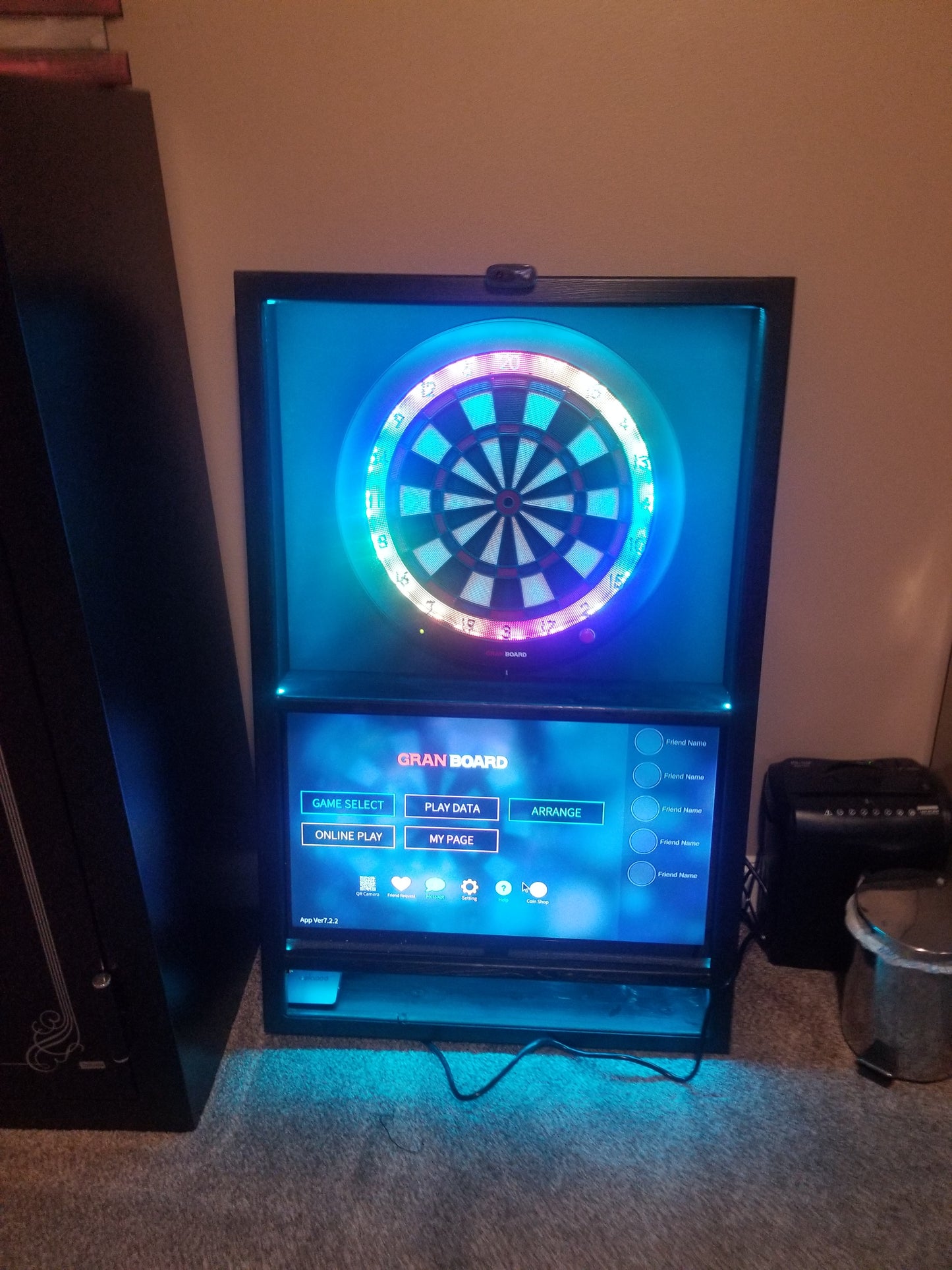 Maverick XL Custom Dart Board Cabinet