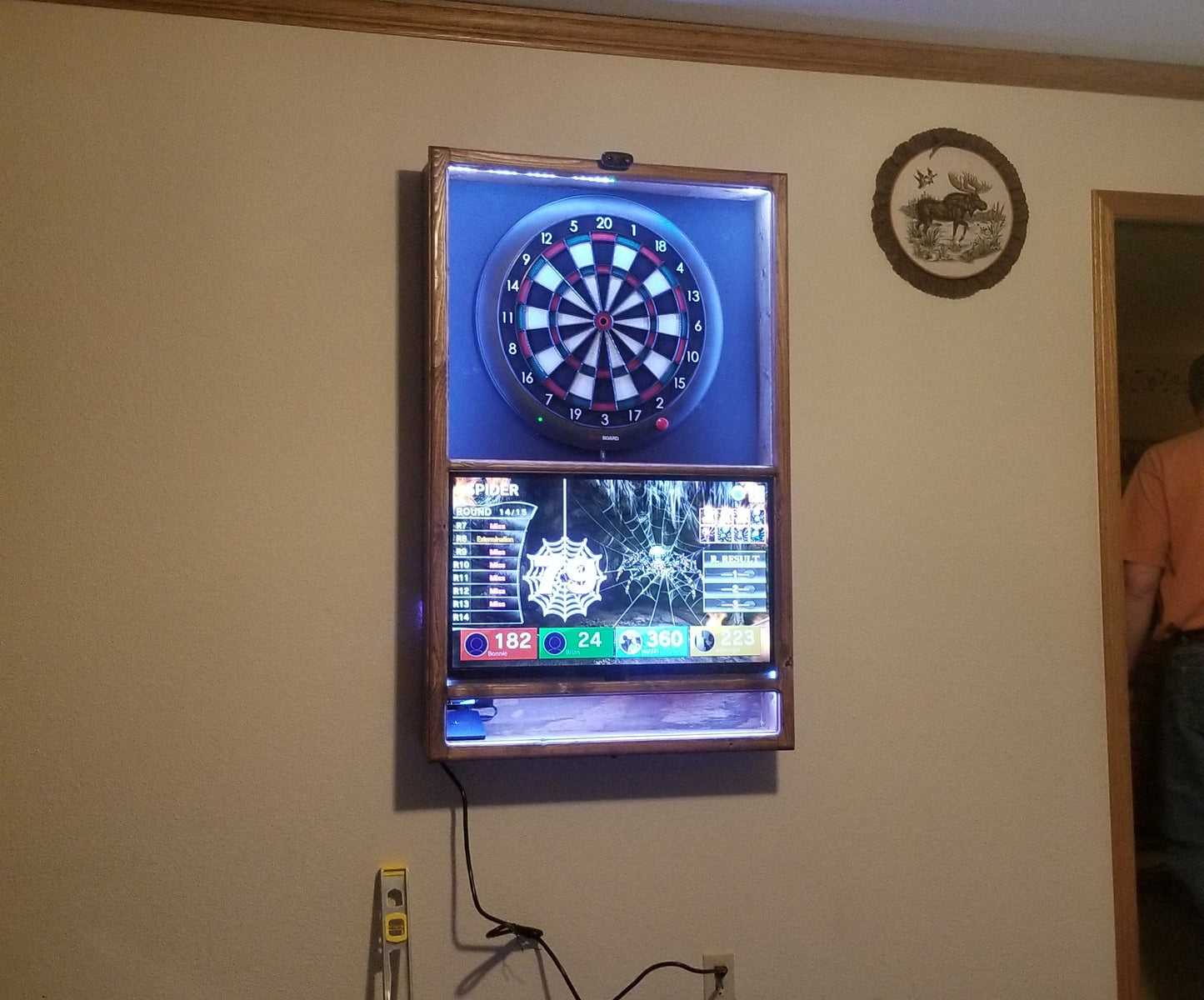 Maverick XL Custom Dart Board Cabinet