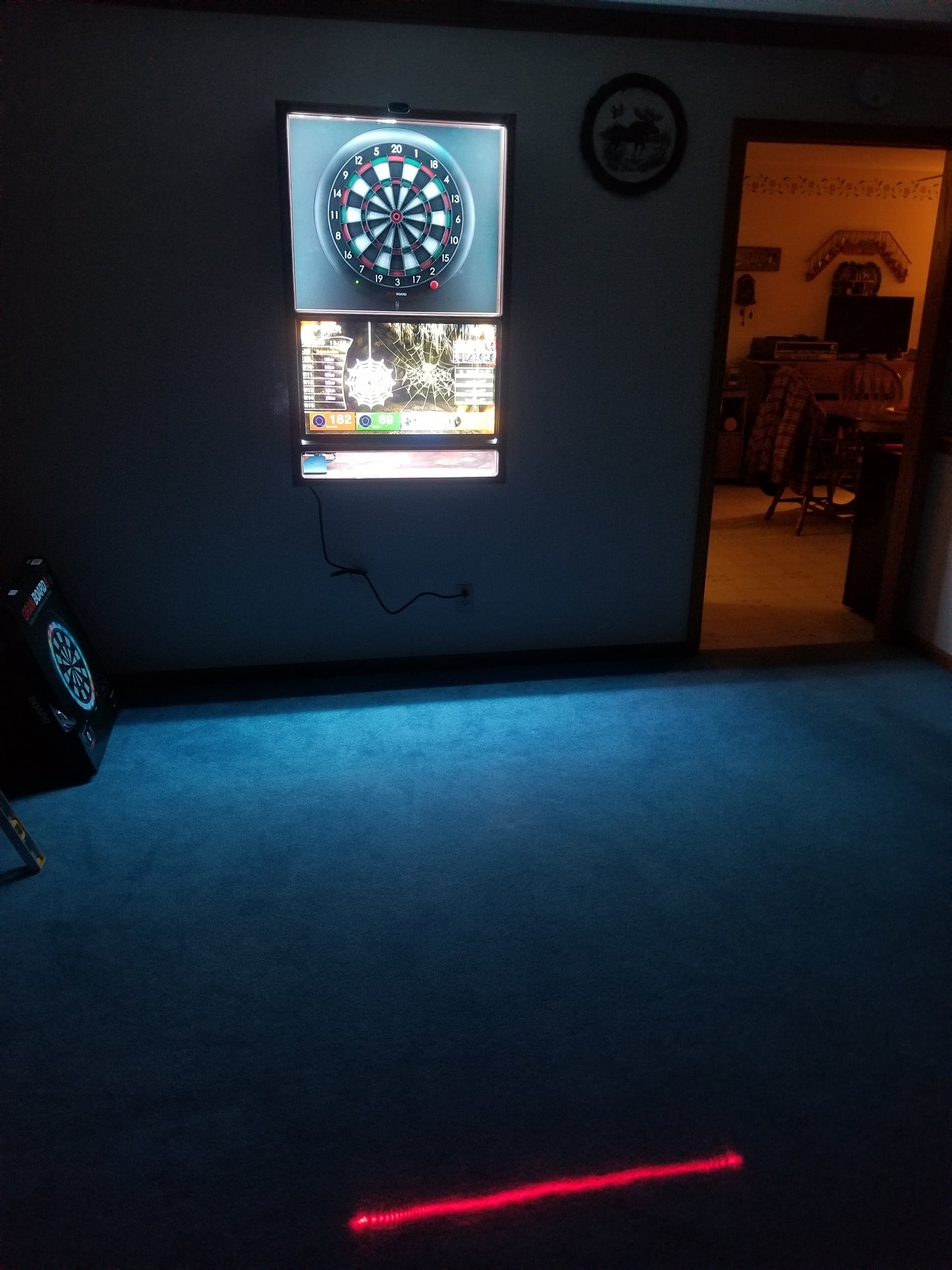 Maverick XL Custom Dart Board Cabinet