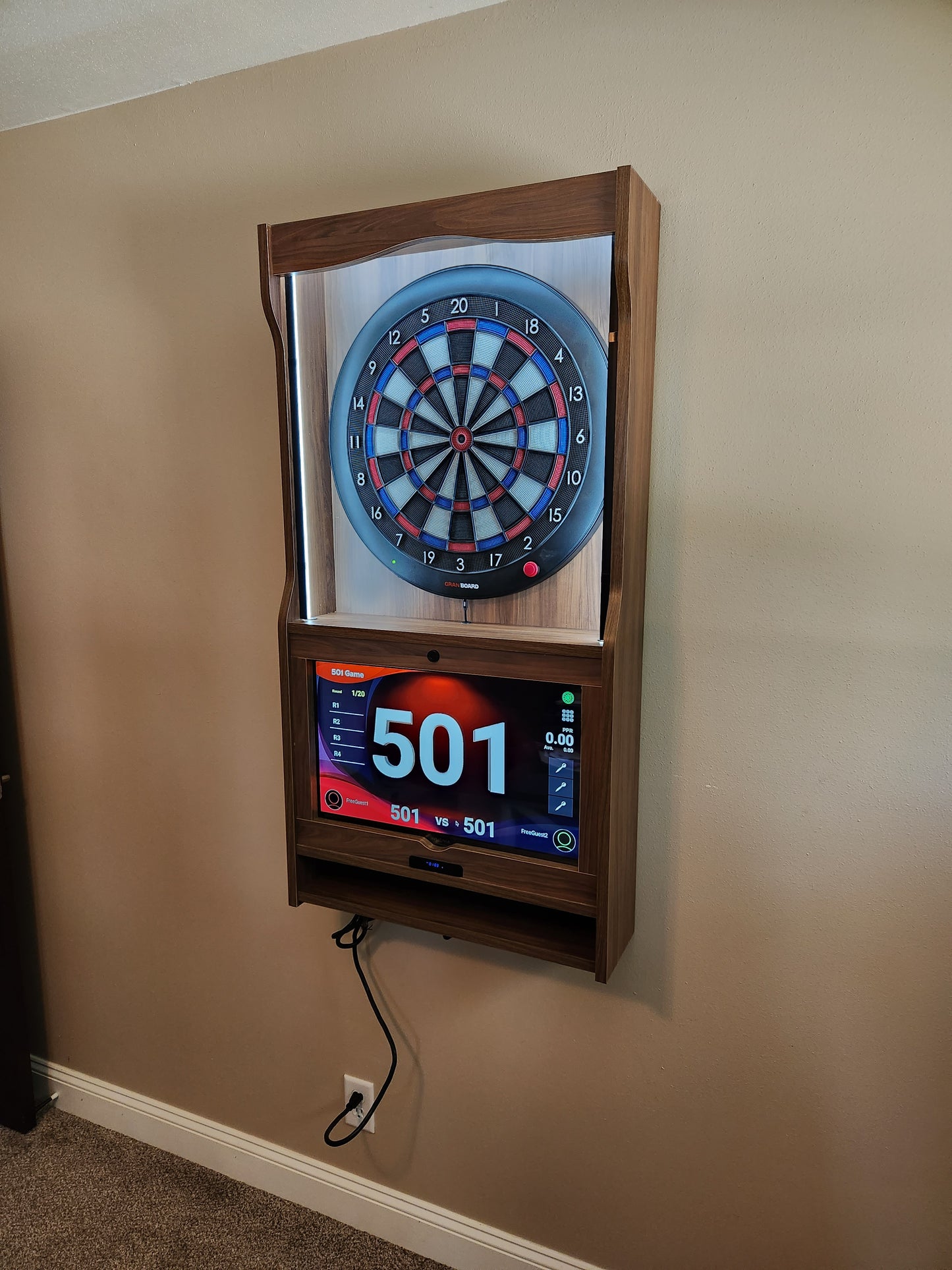 Rebel Dart Board Cabinet