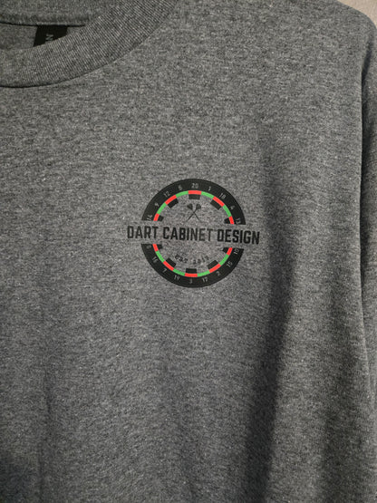 Dart Cabinet Design Long Sleeve Shirt | Gildan G540 Graphite Heather
