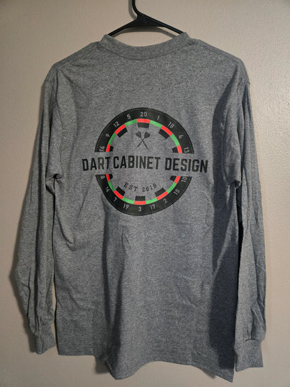 Dart Cabinet Design Long Sleeve Shirt | Gildan G540 Graphite Heather