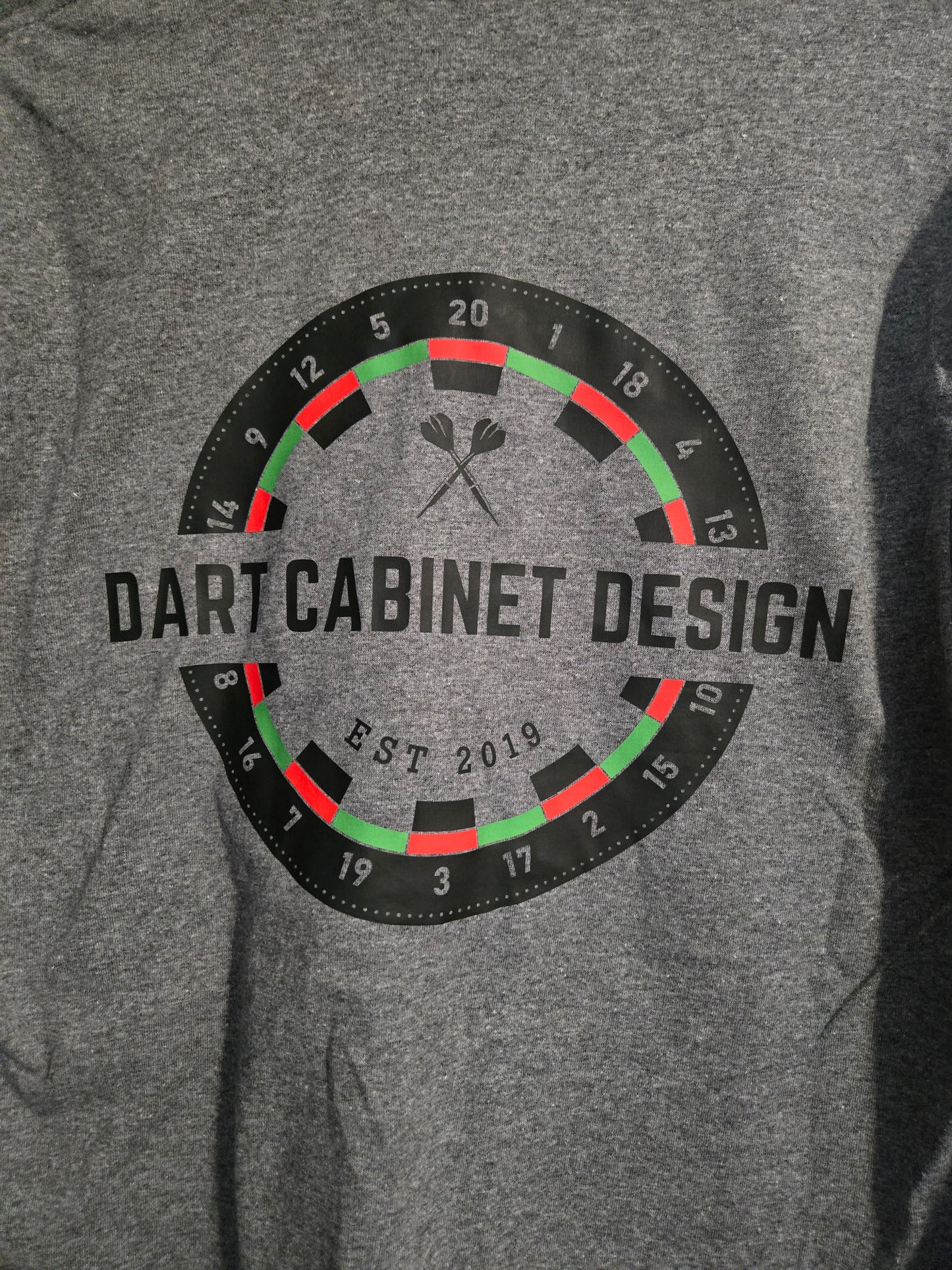 Dart Cabinet Design Long Sleeve Shirt | Gildan G540 Graphite Heather