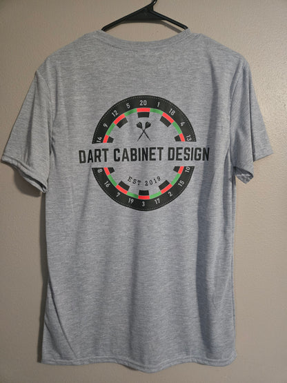 Dart Cabinet Design Performance T-Shirt | Gildan G420 Unisex Sport Gray